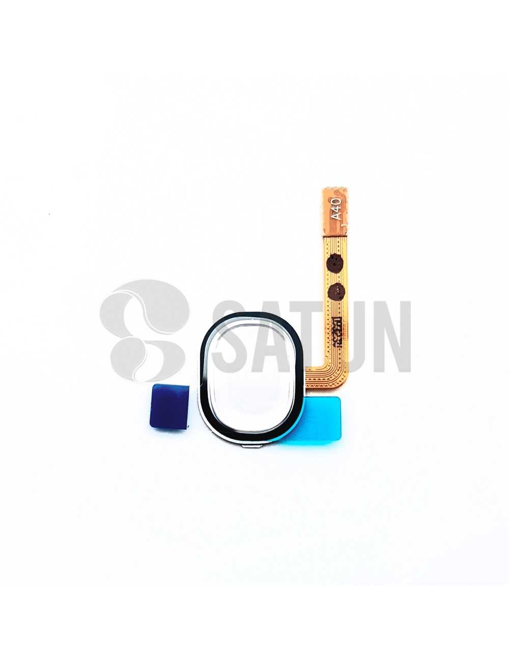 Flex botón home y sensor huella Samsung Galaxy A40 blanco
