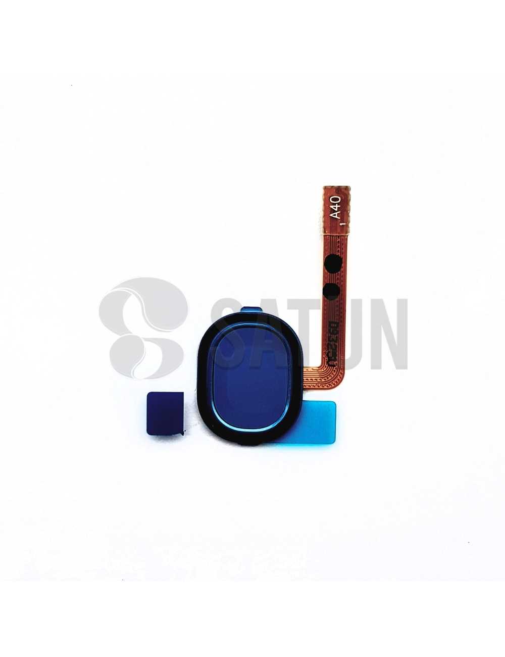 Flex botón home y sensor huella Samsung Galaxy A40 azul