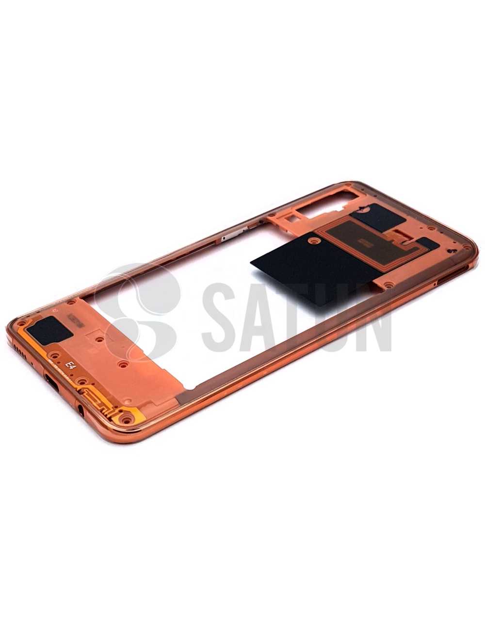 Carcasa intermedia Samsung Galaxy A50 naranja