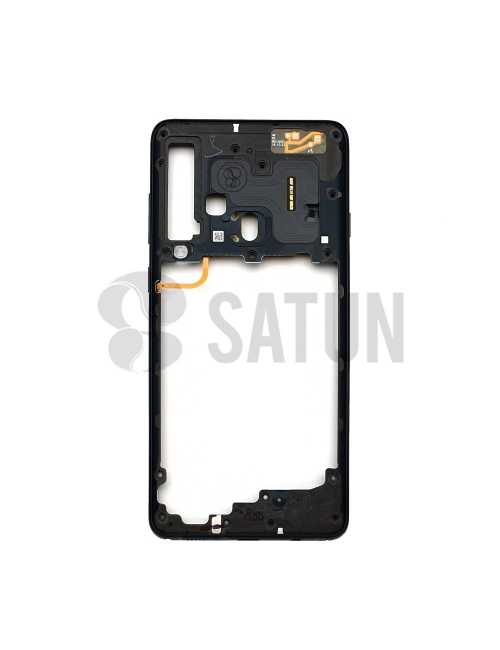 Carcasa intermedia Samsung Galaxy A9 2018 negro posterior. GH96-12294A
