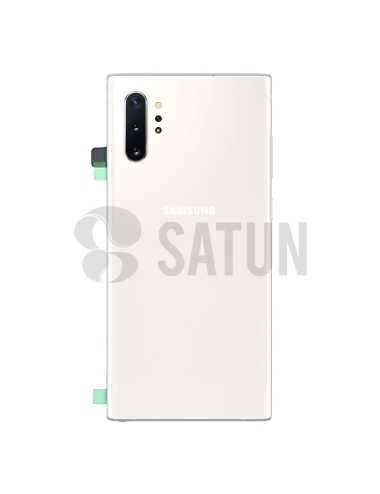 Tapa de batería Samsung Galaxy Note 10+ blanco frontal. GH82-20588B