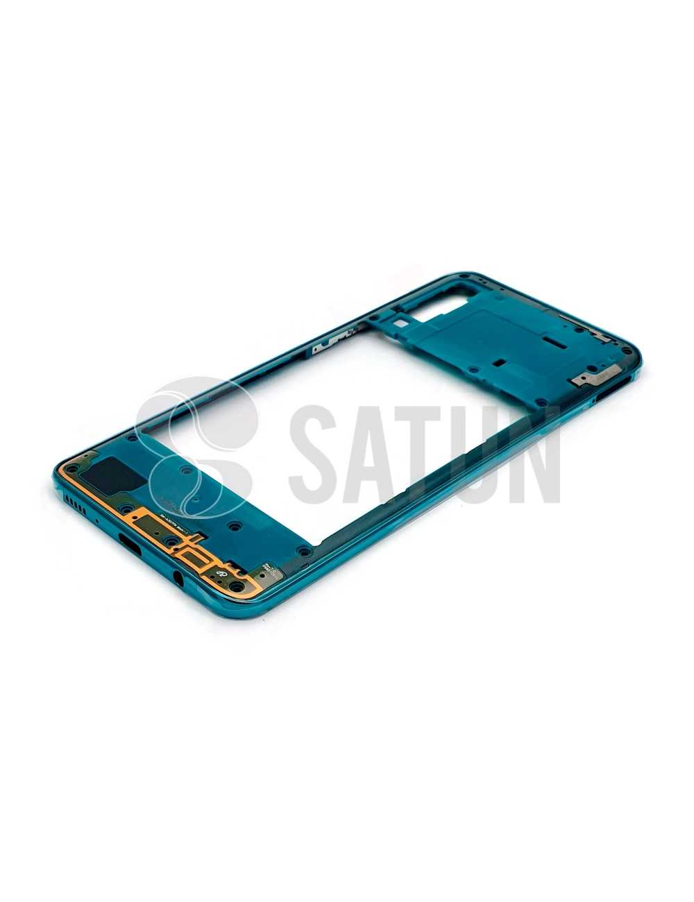 Carcasa intermedia Samsung Galaxy A30s verde