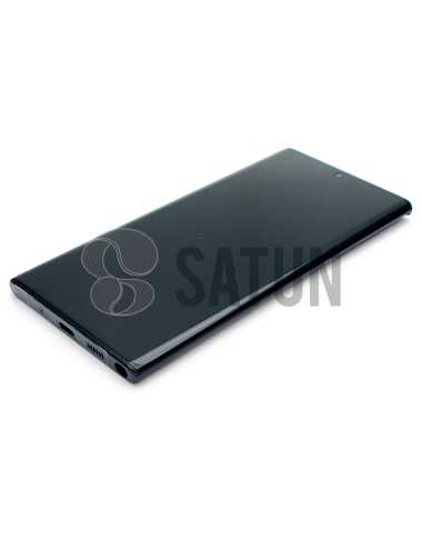 Tapa de batería Samsung Galaxy Note 10 plus plata azul