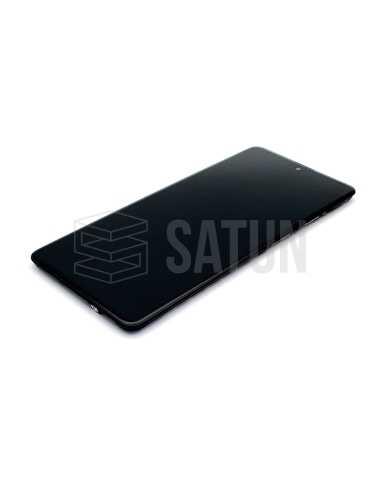 Carcasa intermedia Samsung Galaxy A71 negro