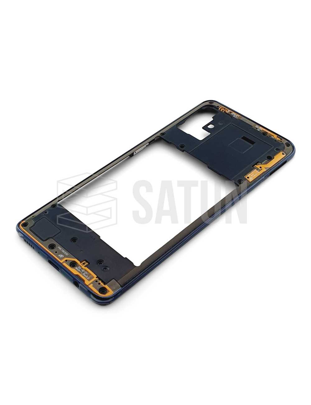 Carcasa intermedia Samsung Galaxy A51 negro