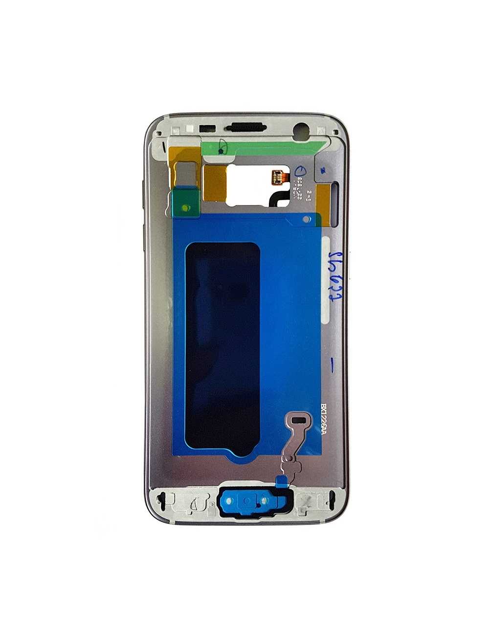 Carcasa intermedia Samsung Galaxy S7 plata (original con uso)