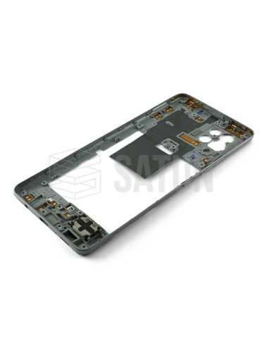 GH97-25855B . Carcasa intermedia Samsung Galaxy A42 5G blanco y gris