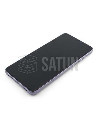Pantalla con marco Samsung Galaxy S21 FE 5G violeta